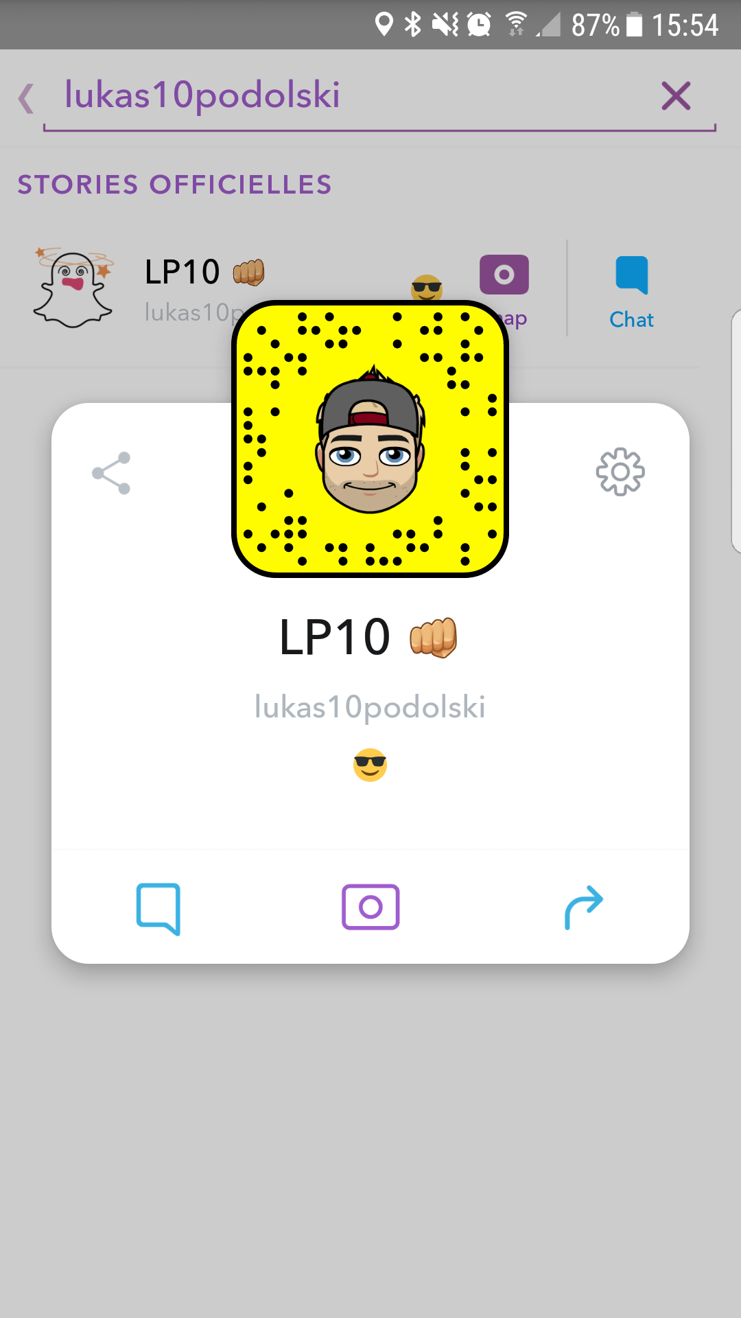 Compte SnapChat de Lukas Podolski
